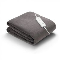 Patura cu incalzire electrica Vitammy huggy plaid 180 x 130 cm gri inchis - 6