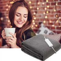 Patura cu incalzire electrica Vitammy huggy plaid 180 x 130 cm gri inchis - 4