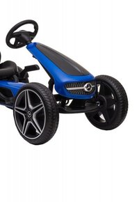Kart cu pedale Novokids Mercedes Benz Kart Pro, albastru, cu frana de mana si scaun ajustabil - 2
