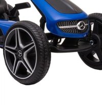 Kart cu pedale Novokids Mercedes Benz Kart Pro, albastru, cu frana de mana si scaun ajustabil - 3