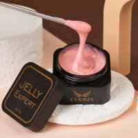 Everin Jelly Expert 50g 02 – Gel Jelly Cover Nude Roz pentru Construcție Unghii - 1