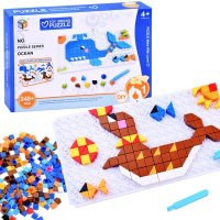 Puzzle Educativ Ocean cu Blocuri de Mozaic pentru Creativitate - 1