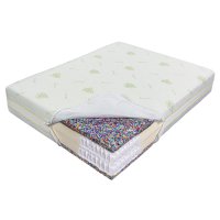 Saltea Ecotrend Aloe Vera Dual Support 100x200 cm cu Arcuri Pocket - Inaltime 35 cm - 1