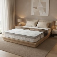 Saltea Ideal Sleep COOLTECH ALOE VERA, Arcuri Bonell, spumă poliuretanică pe multiple straturi, husă CoolTech, superortopedică, Grosime 24 cm - 3