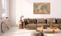 Tablou din plută - Postcards from the World [Cork Map] 90x60 cm - 2