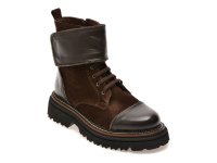 Bocanci GRYXX 447GR19 maro din piele intoarsa - 1