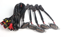 Set 5 lumini x 4 Leduri Grila Auto lumin aGalbena - 1