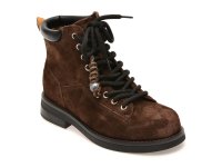 Ghete de dama GRYXX maro din piele intoarsa, model 590008 - 1