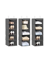 Organizator pentru garderoba, Songmics, RYCH06G, Gri - 6