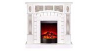 Semineu electric Amsterdam alb & Corsica, Art Flame, 1120x1150x300 mm, 1500W - 1