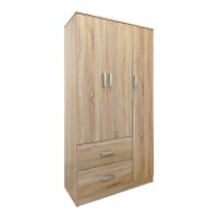 Dulap cu 5 usi, Athos, V24, Stejar, 170x42x240 cm - 2