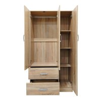 Dulap cu 5 usi, Athos, V24, Stejar, 170x42x240 cm - 3