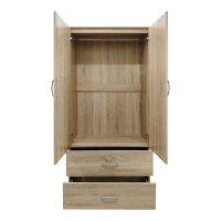 Dulap cu 5 usi, Athos, V24, Stejar, 170x42x240 cm - 5