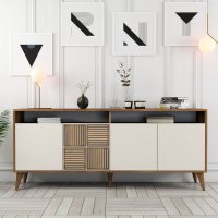 Consola Milan Walnut-Cream - 1