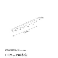 Lustra Mirro - 12225 Negru/Alb - 7
