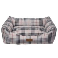 4DOG Deluxe Danish, pat dreptunghiular câini, bumbac, ortopedic, bej, XS-S(50x38x19cm) - 2