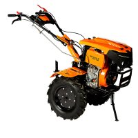 Motocultor diesel Detoolz DZ-MT1005-S001-G01, 11 CP, 418 cc, 4T, pornire electrica, 2 viteze inainte si 1 inapoi, cu roti - 11