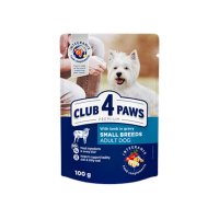 CLUB 4 PAWS Premium, XS-S, Miel, hrană umedă câini, (în sos) CLUB 4 PAWS Premium, XS-S, Miel, plic hrană umedă câini, (în sos), 100g - 2