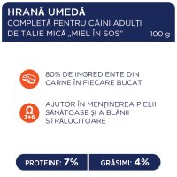 CLUB 4 PAWS Premium, XS-S, Miel, hrană umedă câini, (în sos) CLUB 4 PAWS Premium, XS-S, Miel, plic hrană umedă câini, (în sos), 100g - 4