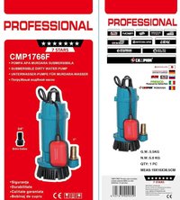 Pompa submersibila CAMPION PROFESSIONAL CMP1766F pentru apa murdara, cu plutitor automat, 750 W, 3 mc/h, 25 m - 4