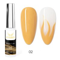 Artistic Liner Gel EVERIN 8ml – 02 | Gel liner galben muștar pentru designuri fine și contururi nail art - 1