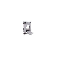 Patut pentru copii Fillikid Standard Melange grey pliabil, prevazut cu usita si roti, dimensiuni 125x66x76 cm, greutate maxim suportata 15 kg - 1