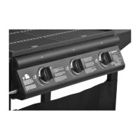 Gratar pe gaz de gradina, Hecht Firewood 3, 3 arzatoare reglabile, Panou de comanda frontal din inox, Termometru integrat pe capac - 2