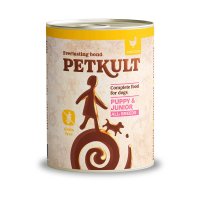 PETKULT Grain Free Junior Pui - Hrană Umedă Fără Cereale pentru Câini Junior, 800g - 1