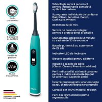 Periuta de dinti electrica sonica Ocean Breeze Green Planet SC50 Beurer - 1