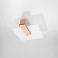 Lustra Lappo din lemn, Natural 40x14x47.5 cm - 4