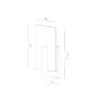 Lustra Lappo din lemn, Natural 40x14x47.5 cm - 5