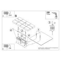 Lustra Lappo din lemn, Natural 40x14x47.5 cm - 6