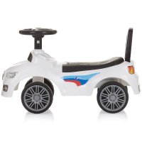 Masinuta de impins Chipolino Sprinter White cu spatiu de depozitare, spatar confortabil si volan cu sunete, greutate admisa 25 kg - 1