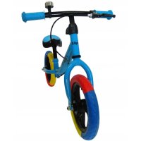 Bicicleta copii fara pedale R-Sport R6 albastru 11 inch, scaun moale reglabil pe inaltime 31-38 cm, roti din spuma EVA, frana pe roata din fata, cadru usor din otel, pana la 35 kg, varsta 2-6 ani - 1