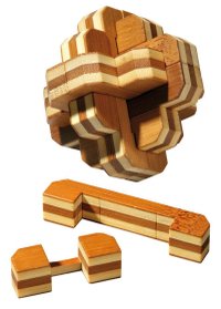 Puzzle 3D Florile din Bambus - 1