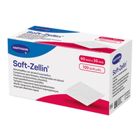 Tampoane impregnate cu alcool Soft-Zellin 60mm*30mm, 100 bucati, Hartamnn - 1
