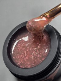 Gel Autonivelant Everin Petal Stories Blush Petal 15g - Gel Roz cu Petale Decorative - 1