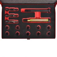 Set profesional de reparatii pentru filete bujii, 15 piese, M10 x 1,0 mm - 3