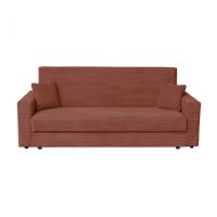 Canapea CORINNE LUX extensibila, 3 locuri, cu lada depozitare, caramiziu, 220x90x96 cm - 1