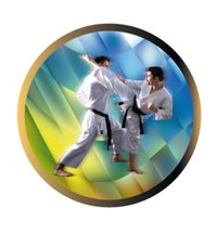 Emblema Colorata pentru Medalii si Cupe - Simbol Arte Martiale 50mm - 1