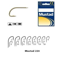 Carlige Mustad 224 Classic Superior Crystal, aurii, marimea 8, 10 buc/plic (M.275) - 1
