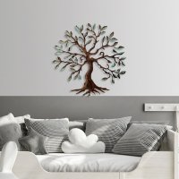 Tablou metalic Tree Multicolor 60x60x1.5 cm - 3