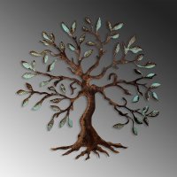 Tablou metalic Tree Multicolor 60x60x1.5 cm - 5
