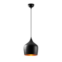 Lustra Dodo neagra din metal, 22 x 22 x 124 cm, IP20 - 2