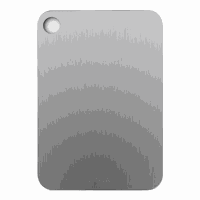 Tocator de bucatarie din titan FOtehniq V4 36x25x0.2 cm, fara miros, usor de curatat, potrivit pentru masina de spalat vase - 1