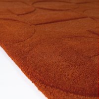 Covor traversa Flair Rugs Gigi Teracota, 60x230 cm, lana 100%, model geometric in relief - 4