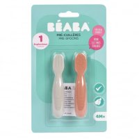 Set de 2 linguri din silicon Beaba in nuanta terracotta velvet grey - 4