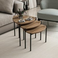 Set masute de cafea stivuibile, 3 bucati Lenny Nuc 45x45x45 cm - 2