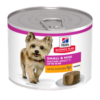 Hrana umeda pentru caini Hill's Science Plan Canine Mature Small & Mini Mousse cu Pui, 200 g - 1
