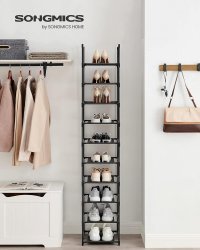 Pantofar, Songmics, Negru, 33x33x173 cm - 1